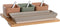 Set voor voorgerechtjes DKD Home Decor 26 x 9 x 4 cm Porselein Multicolour Bamboe 8 Onderdelen Scandinavisch