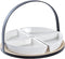 Set voor voorgerechtjes DKD Home Decor Metaal Bamboe Keramiek Loft (21,5 x 21,5 x 14 cm) (5 Onderdelen)