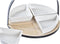 Set voor voorgerechtjes DKD Home Decor Metaal Bamboe Keramiek Loft (21,5 x 21,5 x 14 cm) (5 Onderdelen)