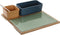 Set voor voorgerechtjes DKD Home Decor Porselein Multicolour Bamboe 5 Onderdelen (27 x 26 x 8 cm)