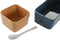 Set voor voorgerechtjes DKD Home Decor Porselein Multicolour Bamboe 5 Onderdelen (27 x 26 x 8 cm)