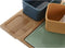 Set voor voorgerechtjes DKD Home Decor Porselein Multicolour Bamboe 5 Onderdelen (27 x 26 x 8 cm)