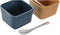Set voor voorgerechtjes DKD Home Decor Porselein Multicolour Bamboe 6 Onderdelen (31 x 21 x 6 cm)