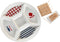 Set voor voorgerechtjes DKD Home Decor Rood Blauw Wit Keramiek Mediterrane Huizen (23,5 x 23,5 x 7 cm)