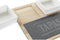 Set voor voorgerechtjes DKD Home Decor Tapas Raad van bestuur Bamboe Keramiek (31 x 20 x 5 cm) (3 Onderdelen)