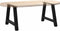 vidaXL - Salontafelpoten - 2 - st - A-vormig - 60x(42-43) - cm - staal - zwart