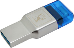 Kingston MobileLite Duo 3C - microSD Reader - USB 3.0/3.1 Type-A en Type-C - Zilver