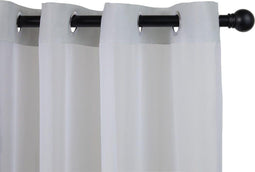 Lifa Living - Vitrages - Set van 2 - Licht grijs - 150 x 250 cm (2 stuks)