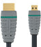 Bandridge 2m HDMI - Digitale AV-aansluiting - 4K en 3D - Grijs Zwart
