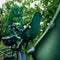 Urban Iki Bio Fietsstoeltje - Voorzitje - Geschikt voor e-bikes - Mosu Green/Bincho Black