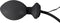Seven Creations Buttplug - oppompbaar - Zwart