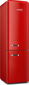 Severin 8927 - Koelvriescombinatie vrijstaand - retro koelkast - rood