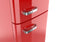 Severin 8927 - Koelvriescombinatie vrijstaand - retro koelkast - rood