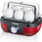 Severin EK 3168 Eierkoker Rood metallic rvs-zwart 1-6 eieren