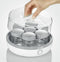 SEVERIN JG3520.760 Yoghurtmaker met receptenboek, 14 potten van elk 150 ml, BPA-vrij, memo-indeling, kabelhaspel, 13 W