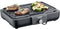Severin PG 8556 - Electrische Tafel BBQ Grill - 2300 W - 230 °C - Geribbelde grillplaat - Zwart Roestvrijstaal