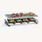 Severin RG 2374 Raclettegrill met natuurlijke grillsteen zilver