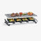 Severin RG 2374 Raclettegrill met natuurlijke grillsteen zilver