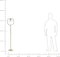 SEVERN - Staande lamp - Goud - Metaal
