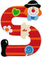 Sevi Letter S Clown 10 Cm