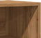 vidaXL - Nachtkastjes - 2 - st - 40x30x50cm - bewerkt - hout - artisanaal - eikenkleur