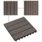 vidaXL - Terrastegels - 30x30 - cm - 1 - m² - HKC - donkerbruin - 11 - st