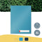 Leitz Cosy Privacy 3x Insteekmappen Met Tabbladen - Map Met 3 Compartimenten - Mappen Voor Privacygevoelige Documenten - Ideaal voor Thuiskantoor/Thuiswerken - Sereen Blauw