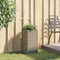 vidaXL - Plantenbak - 30x30x60 - cm - poly - rattan - grijs