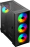 Savio PC Case Prime X1 ARGB Glass Black Midi Tower Zwart