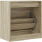 Schoenenkast 60x34x63,5 cm bewerkt hout sonoma eikenkleurig