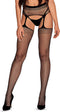 Sexy Visnet Jarretel Panty - Zwart