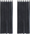 vidaXL - Zwarte - Gordijnen - met - Hanglussen - 2 - stuks - Donkergrijs - Velvet