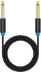 Vention 6.35mm Jack naar 6.35mm Jack Audio Kabel - Aux kabel voor elektrische gitaar, versterker, speaker en mixer - 5 meter