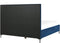 SEZANNE - Bed met opbergruimte - Blauw - 140 x 200 cm - Fluweel