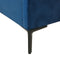 SEZANNE - Bed met opbergruimte - Blauw - 160 x 200 cm - Fluweel