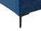 SEZANNE - Bed met opbergruimte - Blauw - 180 x 200 cm - Fluweel