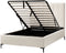 SEZANNE - Bed met opbergruimte - Off-white - 140 x 200 cm - Bouclé
