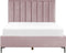SEZANNE - Bed met opbergruimte - Roze - 160 x 200 cm - Fluweel