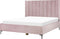 SEZANNE - Bed met opbergruimte - Roze - 180 x 200 cm - Fluweel