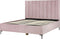 SEZANNE - Bed met opbergruimte - Roze - 180 x 200 cm - Fluweel