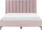 SEZANNE - Bed met opbergruimte - Roze - 180 x 200 cm - Fluweel
