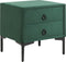 SEZANNE - Nachtkastje - Donkergroen - Fluweel