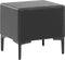 SEZANNE - Nachtkastje - Zwart - Kunstleer