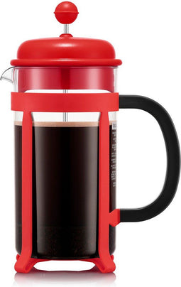 Bodum Java - French Press Cafetière - 8 kops 1L - Rood