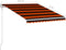 vidaXL - Luifel - automatisch - uittrekbaar - 350x250 - cm - oranje - en - bruin