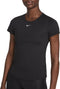 Nike One Dri-FIT Ss Slim Sportshirt - Dames - Zwart - Maat L