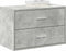 vidaXL - Kast - met - 2 - lades - 60x31x40 - cm - bewerkt - hout - betongrijs