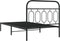 vidaXL - Bedframe - met - hoofdbord - metaal - zwart - 107x203 - cm