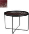 Mica Decorations Elvira Bijzettafel - H44xØ60 cm - Ijzer - Donkerbruin