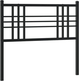 vidaXL - Hoofdbord - 100 - cm - metaal - zwart